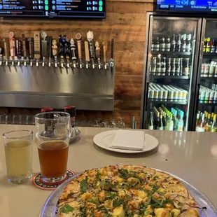 pizza and beer