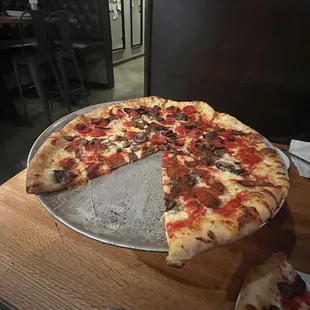 pizza, food