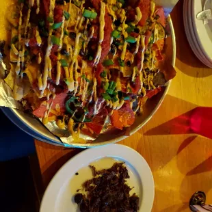 a plate of food on a table