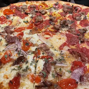 Large half peppadew half classic pie