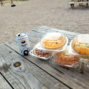 Pecan, quiche, and cornbread pies!