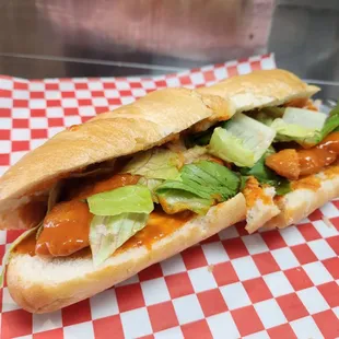 Chicken Wing Hoagie.