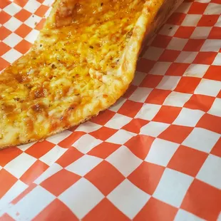 a slice of cheese pizza