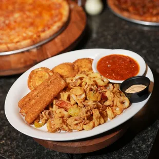 pasta dish, pasta, food