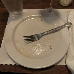 Clear example of how great the food is!!! You will be licking the plate!