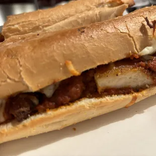 Parm chicken sandwich.
