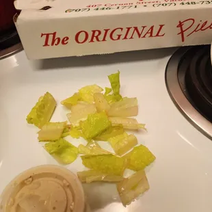 These is what was in my container of Cesar salad