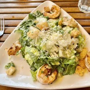 Caesar Salad with Shrimp