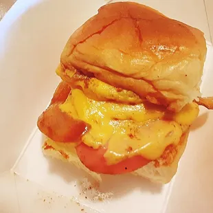 Fried Bologna Slider