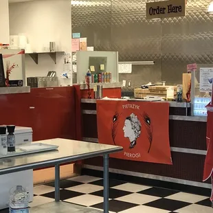the interior of a restaurant