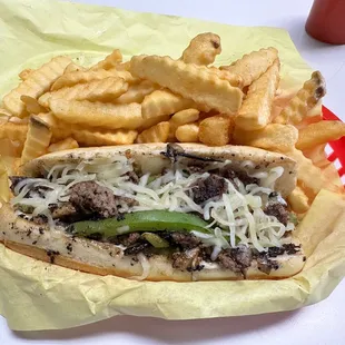 Cheesestaek combo.