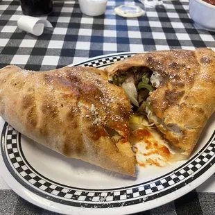 Philly Cheesesteak Calzone