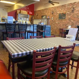 Bar and dining area.