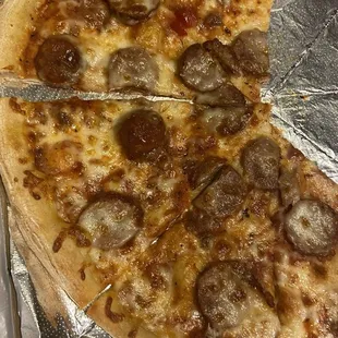 Our Sausage and Peppers without the Peppers :(
