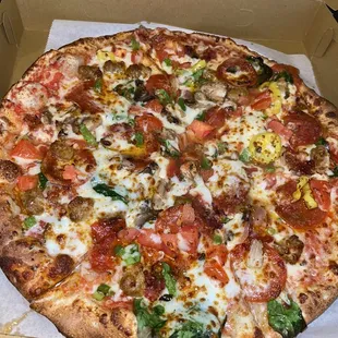 Pepperoni Classic Sausage Spinache Pizza