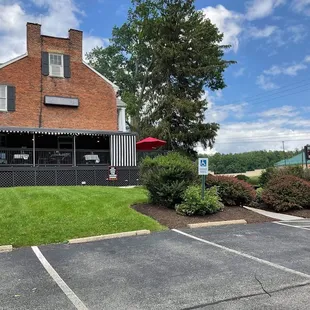Parking lot out front