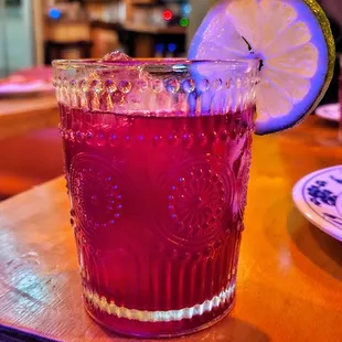 Mezcal Martini - cocchi americano, green peppercorn, Thai basil, honey. Very good!