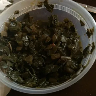 Southern style collard greens. I'm loving it
