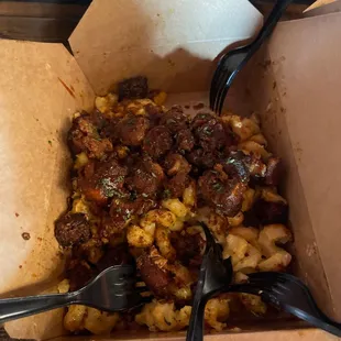 Mac with burnt ends
