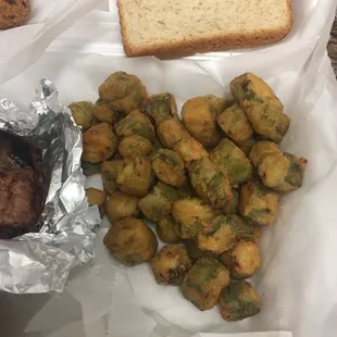 Best fried okra in ATL Pig n Chick Briarcliff Rd