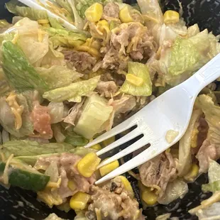 Chef&apos;s Salad with pork add corn