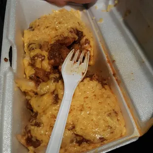 Yummy, chili-cheese fries!