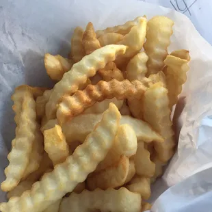 Fries were hot and crispy