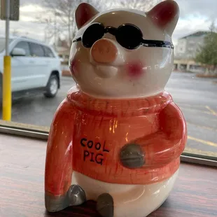 One of MANY pigurines around the place.