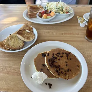 Chocolate chip Buttermilk Pancakes