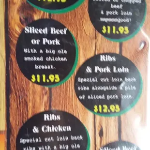 menu, tacos