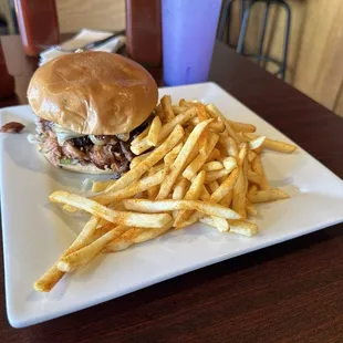 Baby back rib sandwich was delicious