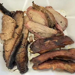 3 Meat Lunch - Brisket, Tri Tip &amp; Pork Ribs