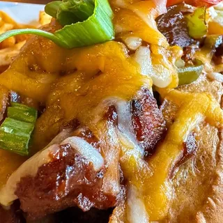 Pork belly burnt ends sanwich