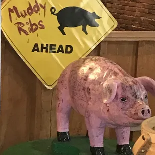 ows a pig - n - whistle on a table