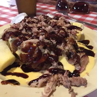 Stuffed baked potato.