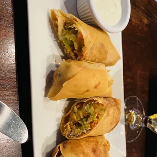Buffalo egg rolls