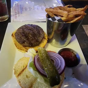 My delish Burger deluxe.