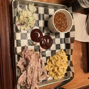 Pulled pork platter