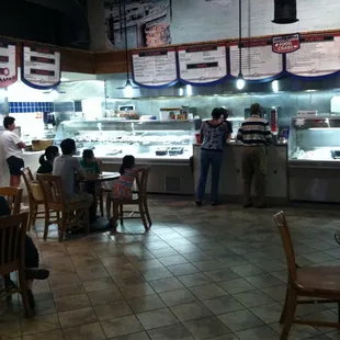 customers at the counter