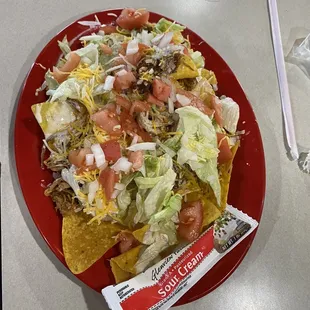 Pulled pork nachos