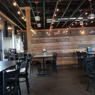 the interior of the restaurant