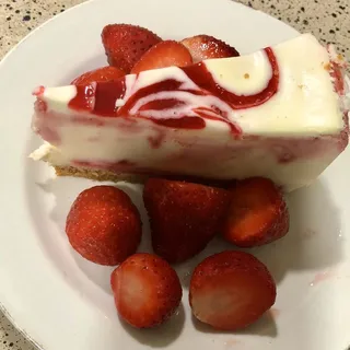Strawberry Swirl Cheesecake