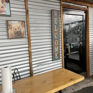 Entrance and seating
