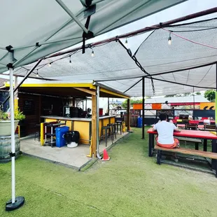 One of the multiple seating areas. Great for large parties and kids!