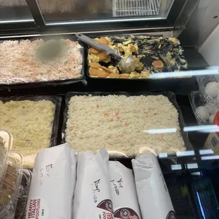 Cold deli case... I&apos;m only here for the banana pudding!