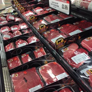a display of meat
