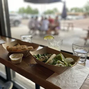 Love the view from the inside. They do provide outdoor seatings.