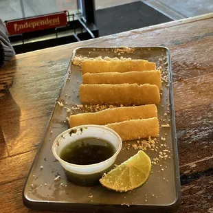 a plate of food on a table