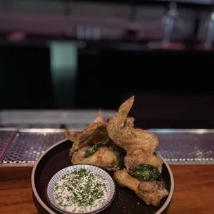 Salt &amp; vinegar chicken wings
