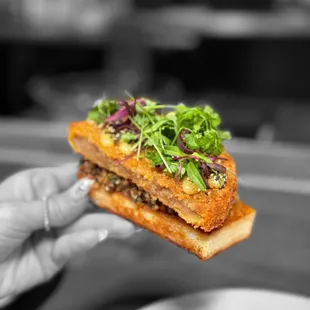 Honey Walnut Shrimp Toast | ig: whaevaeats